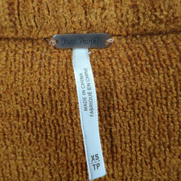 Free People Sweater Womens XS Terracotta All About You Oversized Slouchy Fall - Picture 5 of 14
